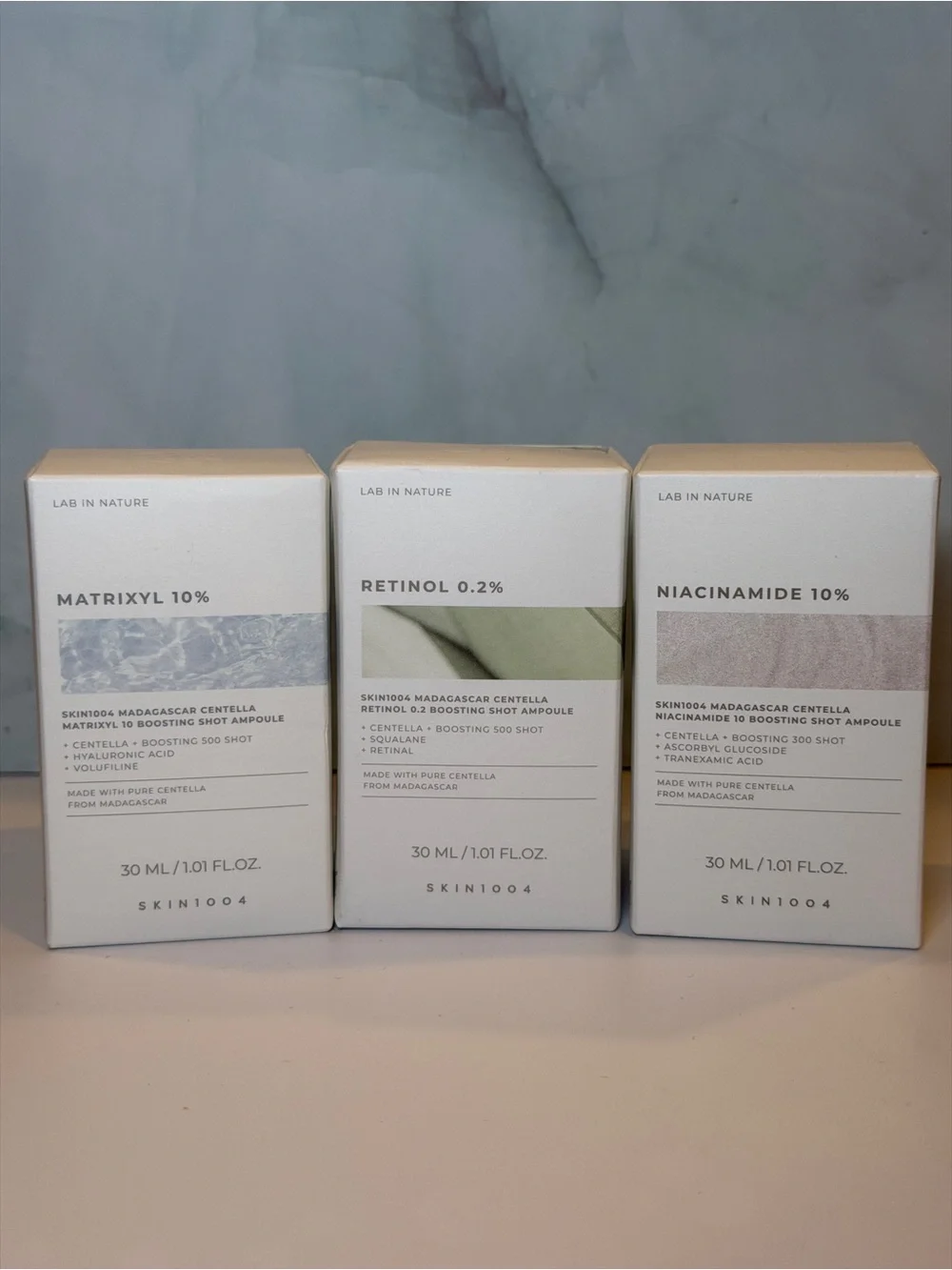SKIN1004 Lab in Nature Ampoule Set – Retinol, Niacinamide & Matrixyl